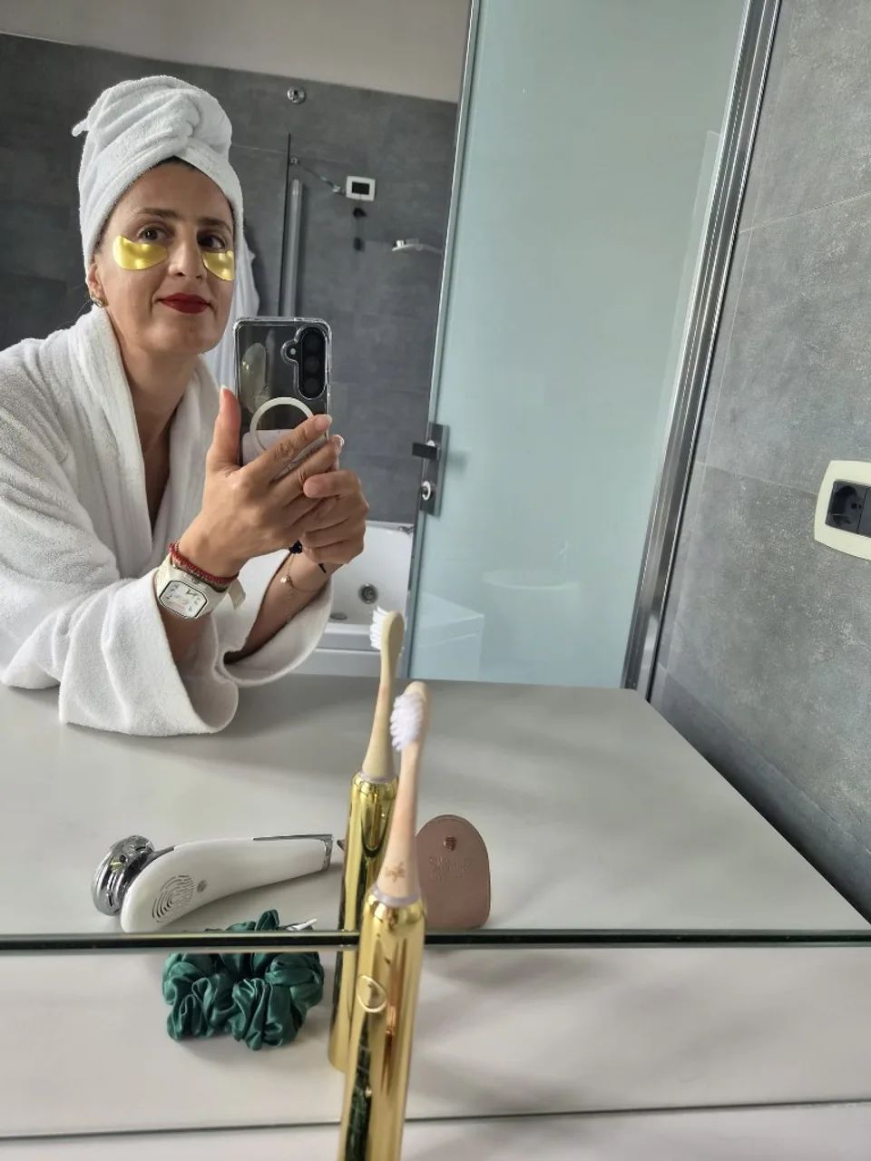Self-care moment na een UP Skin behandeling